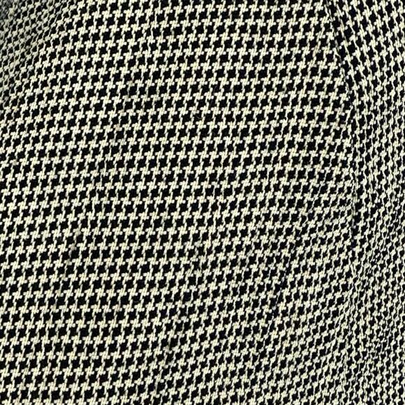 Vintage 80s Gray Black Houndstooth Boomerang Button Blouson Dress size 12 - Picture 6 of 12
